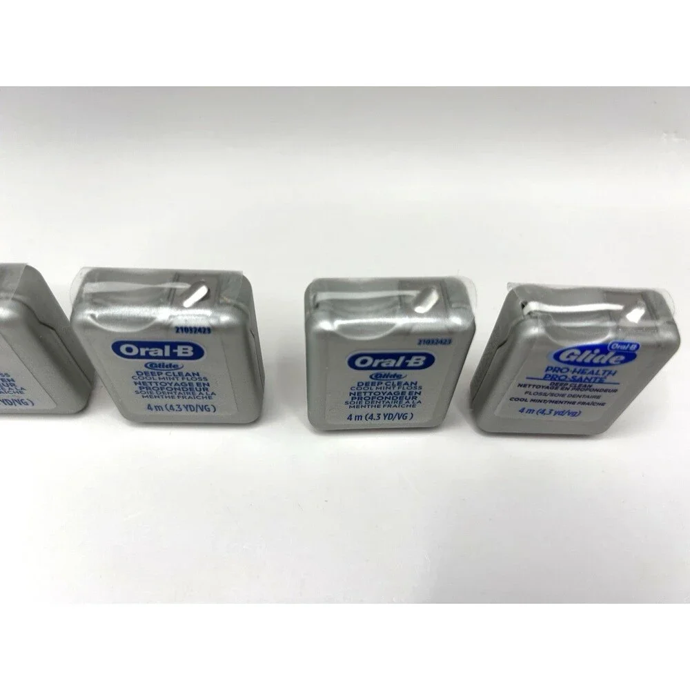 Oral-B Glide Pro-Health Deep Clean Floss Cool Mint 4m 4.3 yd ORIGINAL - Lot of 6